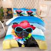 Pet Dog Digital Printing Kit, Bedding Three-Piece Set, Home Textile Four-Piece Set