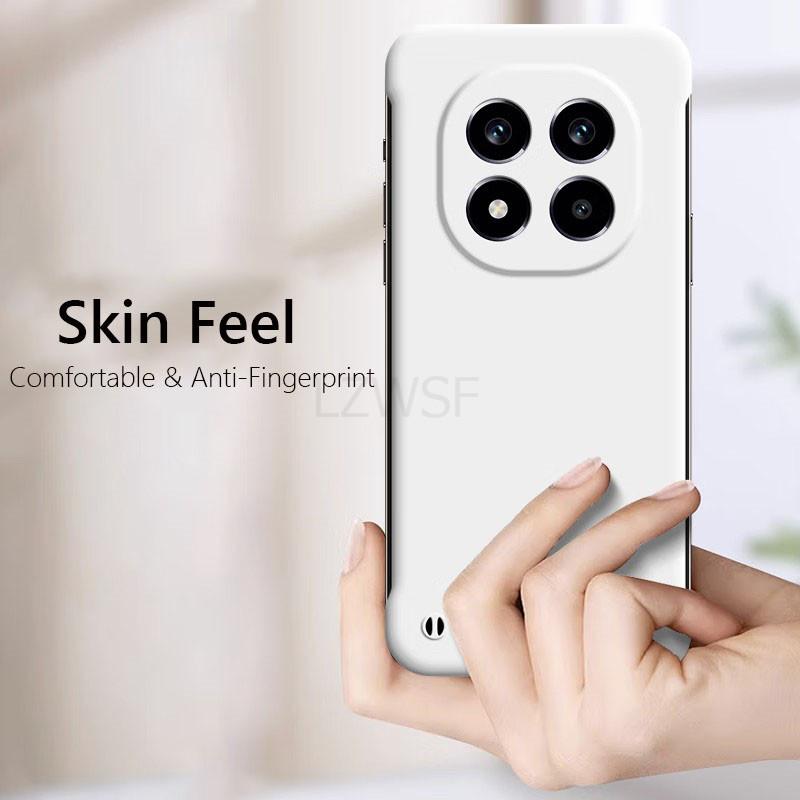 Custodia Rigida Opaca Senza Bordi Sottile Tipo Pelle On Per Xiaomi Redmi Note 14 Pro Plus Note14Pro+ G Resistente agli Urti Coque