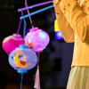 Party Runde Zylinder Geschenk Kindergarten Mondfest Lampe LED Laternen Kinderspielzeug Festival Laternen