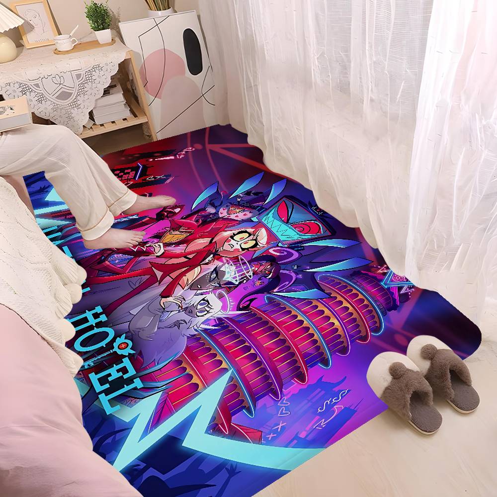 Popular Anime H-Hotel H-Hazbin Alastor Door Mat Kids Room Bedroom Decoration Balcony Anti-Slip Doormat Living Room Doormat 40cm x 60cm