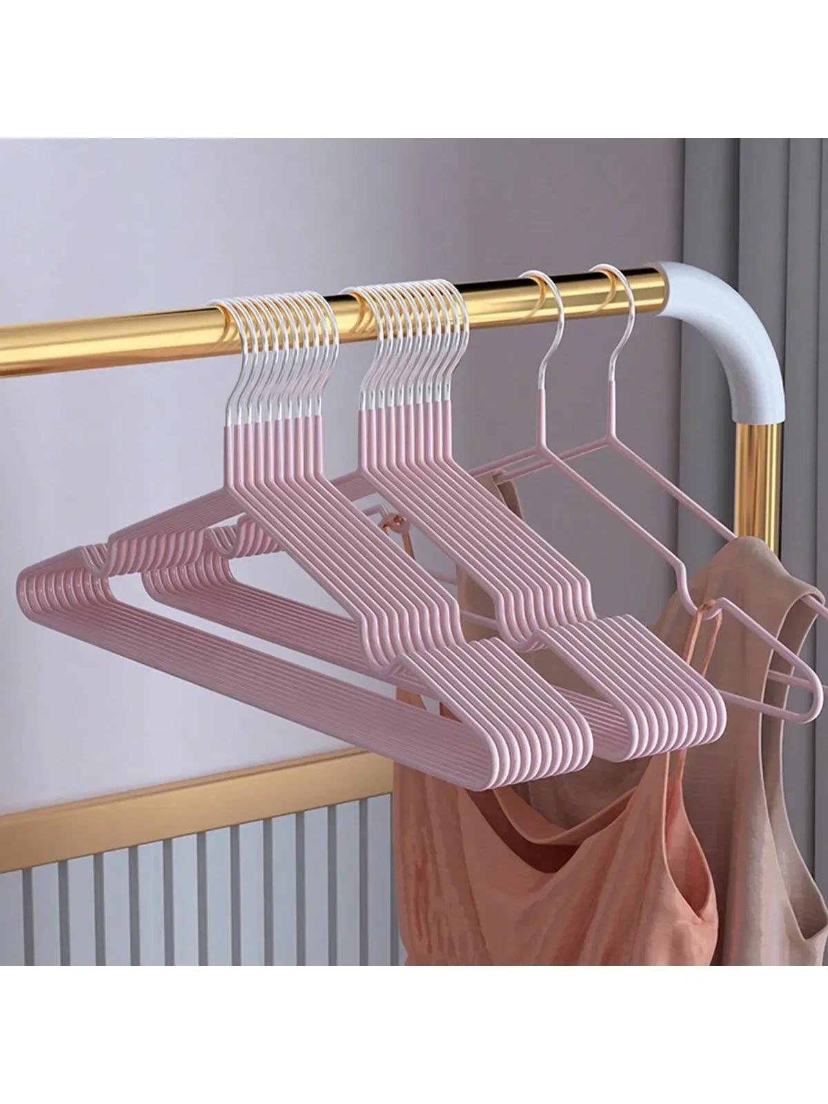 

Anti Slip Dipping Clothes Hanger, Dormitory Clothes Drying Rack, Clothes Support, Seamless Clothes Hanging Rack розовый