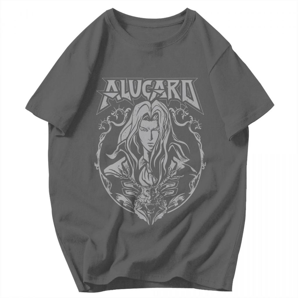 Men T Shirt Alucard Castlevania Gifts Y2K Graphic Oneck Unisex Clothes T Shirts