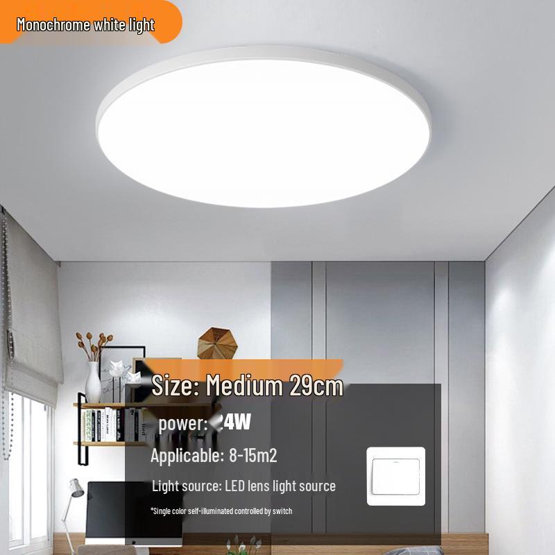 Round Waterproof LED Ceiling Light for Kitchen, Bathroom, Bedroom, Balcony, or Corridor