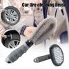 Car Tyre Cleaning Brush Durable Nylon Bristles for Rims and Tires Efficient Cleaning Tool for Vehicles