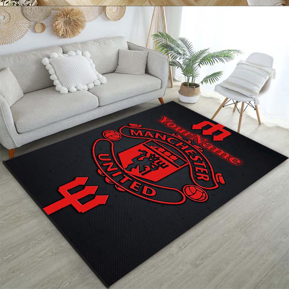 Manchester Customizable Name Floor Mat Suitable for Decorate room Dormitory Bedrooms Living Rooms Antislip Carpet Office home decor