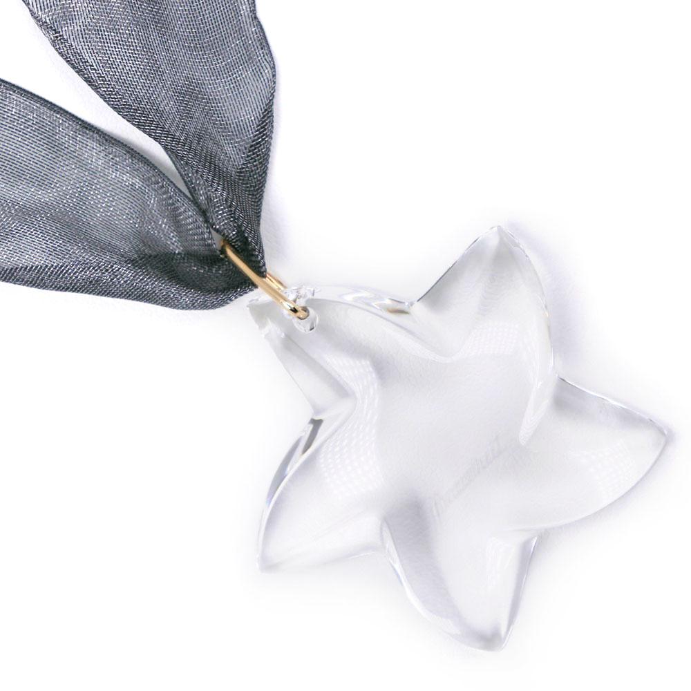 

Baccarat Starlet choker Necklace crystal/K18 yellow gold Star 31g Women Used