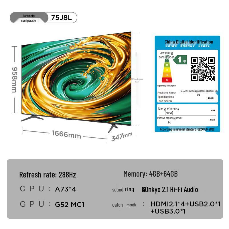 TCL J8L Series QLED AI Smart TV