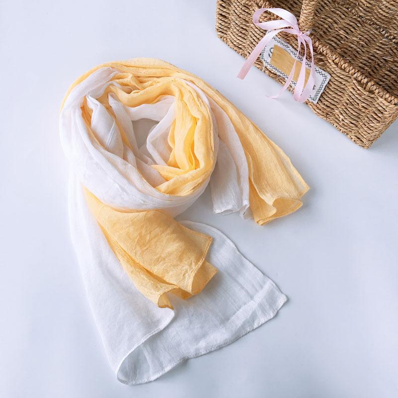 Japanese Autumn and Winter Versatile Splicing Cotton Scarf Winter Warm Shawl Scarf  Large-sized Two-tone Scarves 75*190cm