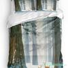 3pcs Bedding Set Winter Snow Mountain Morning Scenery House Duvet Cover Pillow Case Boy Kid Teen Girl Bedding Covers Set