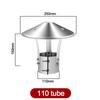 75-160mm Stove Pipe Protector Cover Stainless Steel Rain Pipe Cap  Ventilation System