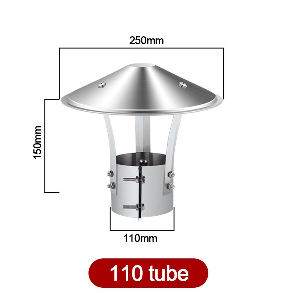 75-160mm Stove Pipe Protector Cover Stainless Steel Rain Pipe Cap  Ventilation System