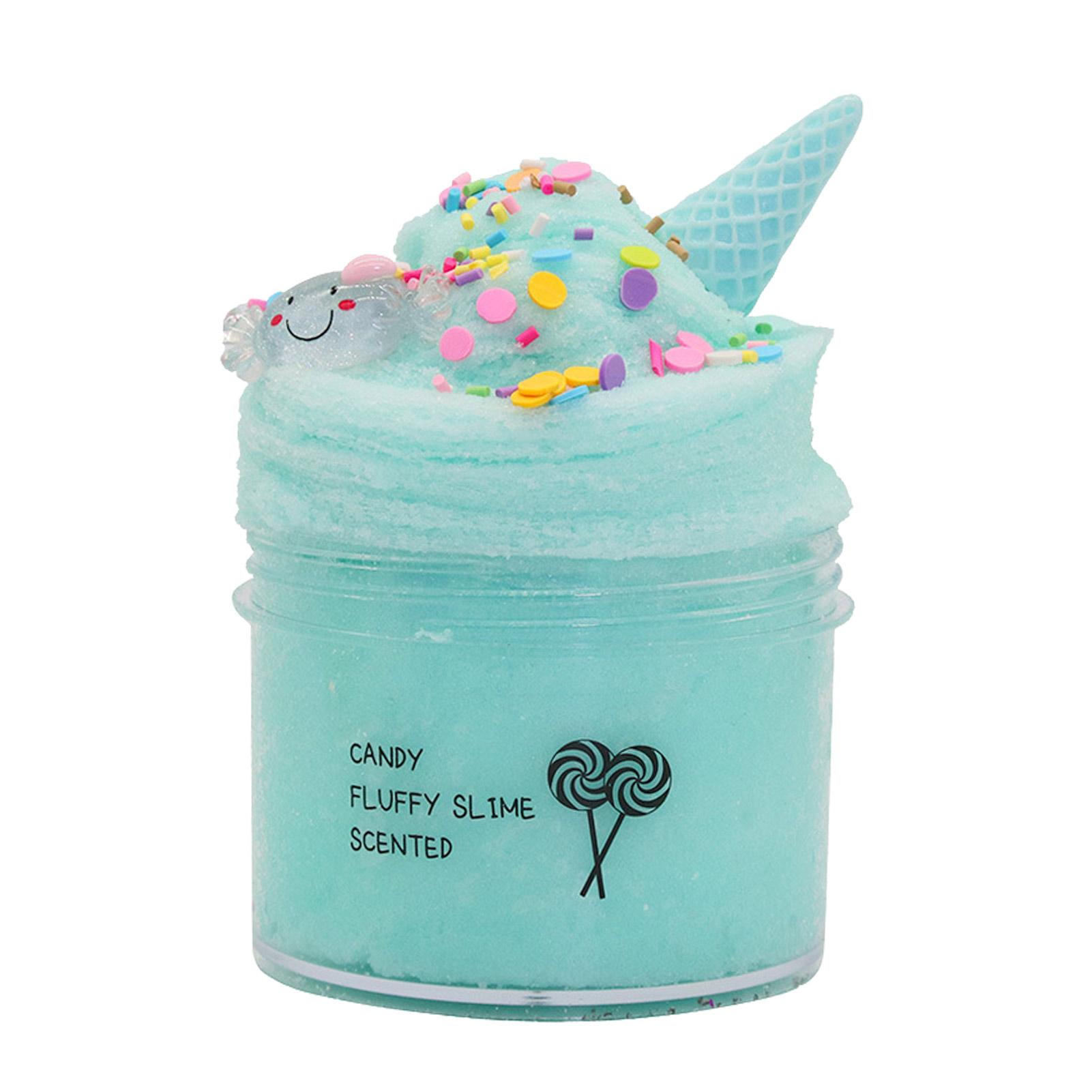 

200 мл слизи, пушистый Лизун, набор для самостоятельного изготовления, полимерная глина для лепки, легкий пластилин для печенья, слизи, подвески, аксессуары для зелёный