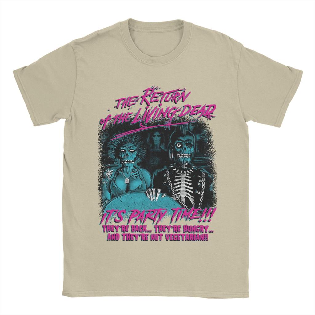 Men Horror Return Of The Living Dead Films T Shirts Tops Summer Short Sleeve T-Shirt O Neck Hip Hop Pattern Tee Shirt Plus Size