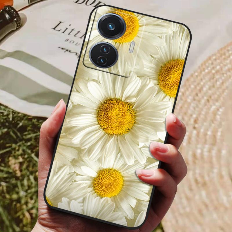 Etui dla vivo T1 4G VivoT1 V2153 Miękkie Silikonowe Etui na Tył z TPU dla vivo T1 44W Etui na Telefon Snapdragon 680 Ochronne Modne Coque
