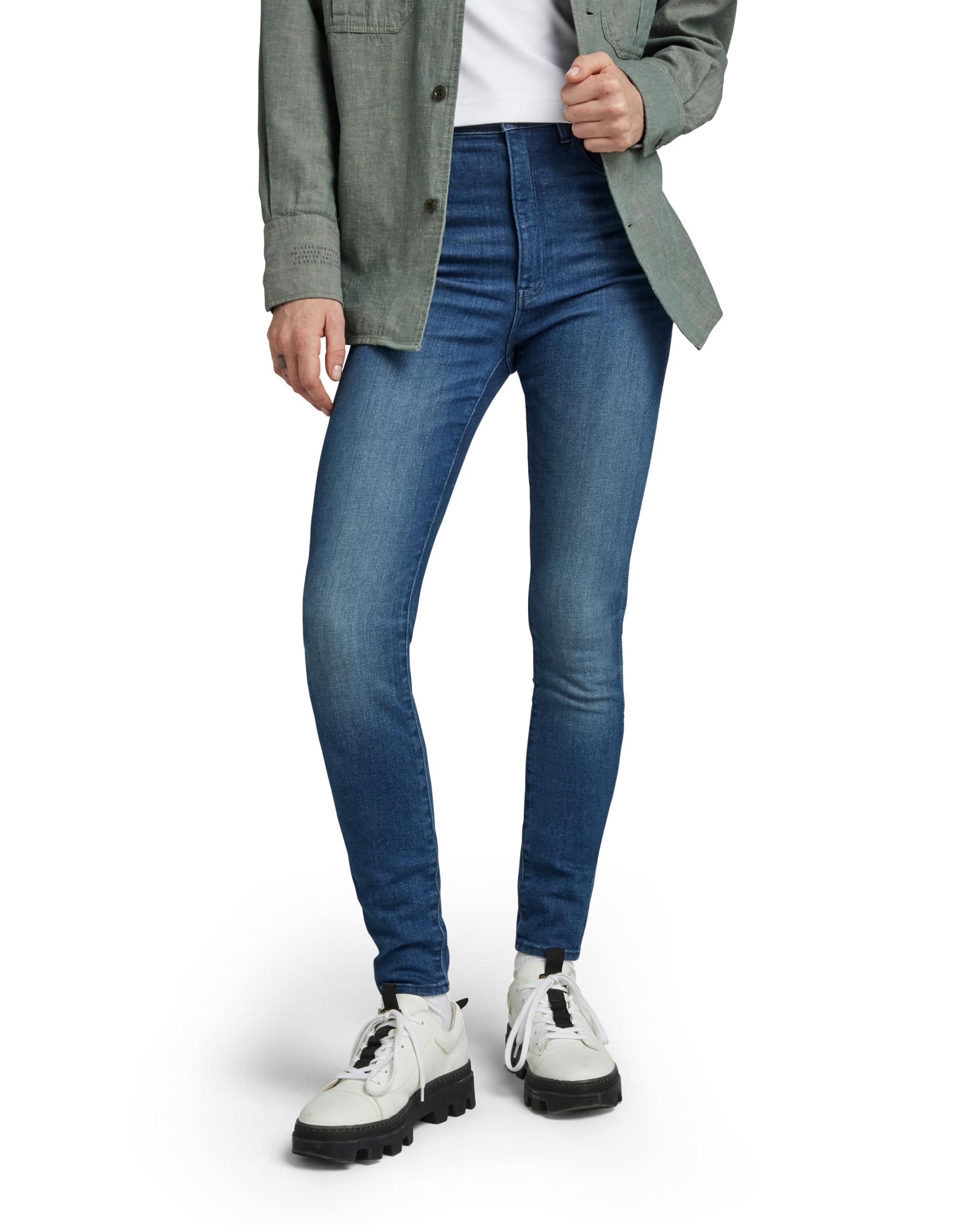 G-Star RAW Kafey Ultra High Skinny Wmn Jeans blue D15578-6550-C571-W25/L32