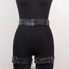 Damen Sexy Trend Punk Gürtel Lässig Wild Leder Taille zu Bein Gürtel Bondage Bein Harness Gothic Strumpfband Gürtel Bekleidungszubehör
