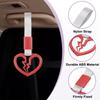 Car Steering Wheel Set of Rear Bumper Warning Interior Exterior Bus Vehicle Keychain [PATIKIL] Heart-shaped Strap, 2, Ring, & Decoration, & Accessory,