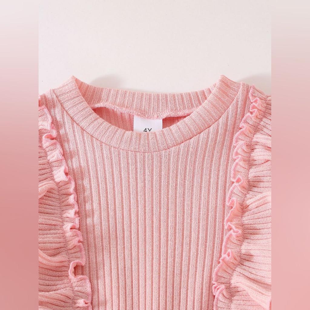 Minimalist Sweet Girls' Toddler Long-Sleeve Dress