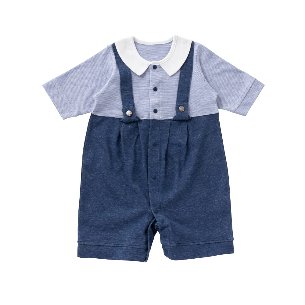 

de denim style all buttons Newborn made in spring and [Cream Coco] Длина три четверти, рукава три четверти, подтяжки, двухсторонний [промежность