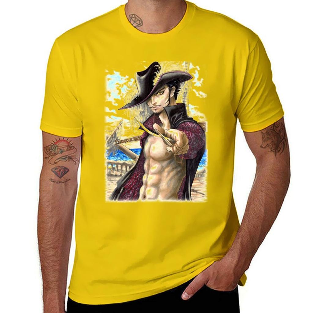 Dracule Mihawk Tshirt Aesthetic clothing graphics sublime Short sleeve tee mens graphic tshirts anime