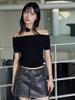 Itove Seoul Off-Shoulder Cutout Knit Bk