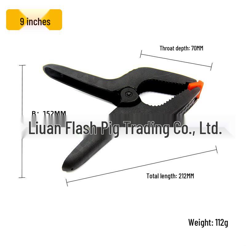 Multi-Size Plastic A-Clamp for Photography and Woodworking - 3", 4", 9" Heavy-Duty Spring Clamps