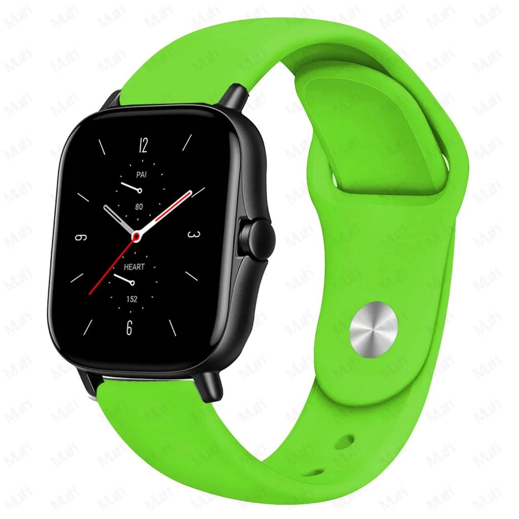 20mm/22mm Silicone Band For Amazfit GTS 4/3/2/2e/2 4 Mini GTR 4/2/3 Pro/47mm/stratos 3/2 Watch Bracelet Correa Amazfit Bip Strap