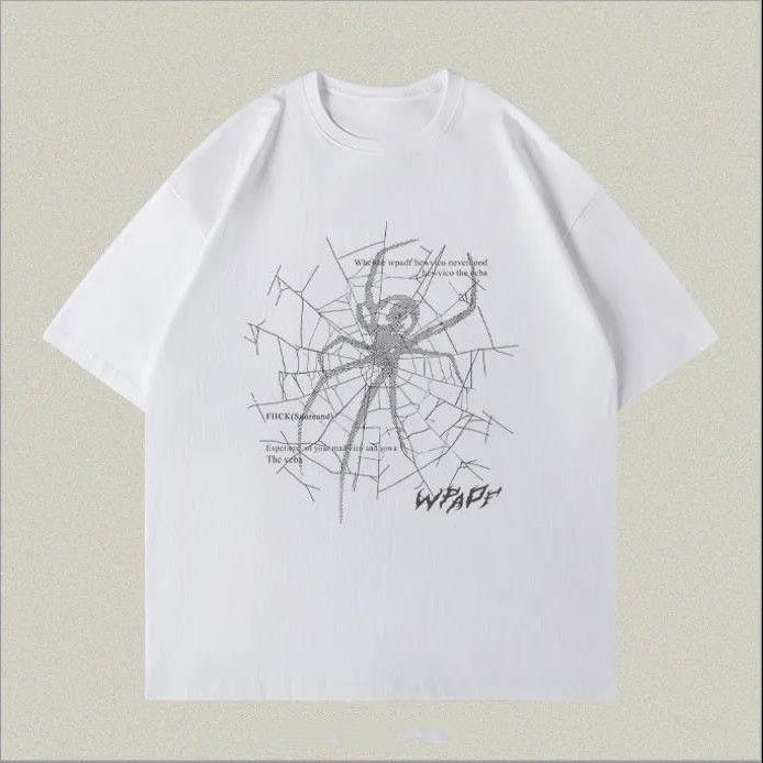 

Женская мультяшная хлопковая футболка в корейском стиле: Повседневный, Свободный, Стройнящий, С коротким рукавом, Средней длины, Прямое плечо. M for up to 100 jin