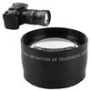 Teleconverter Telephoto Conversion Telephoto Extender with Lens Hood for Camera 5x Optical 55mm to 62mm Lens, Lenses, Extender,