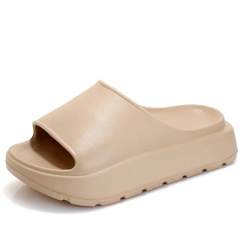 Fashion Summer Thick Sole Eva Beach Slippers Women Thick Platform Indoor Home Slides Woman Light Non Slip Bathroom Flip Flops Shoes 2024