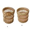 Multipurpose Plant Storage Vases Sturdy Rattan Handwoven Basket Accessories Portable for Farmhouses Styles Decoration