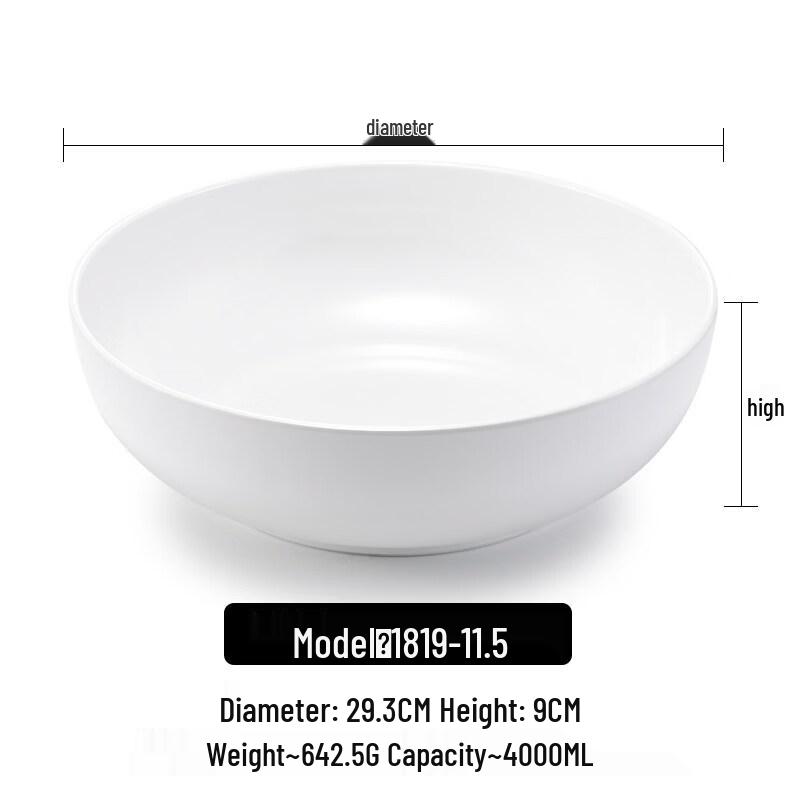 Yipan Melamine Cartoon Straw Hat Deep Serving Bowl