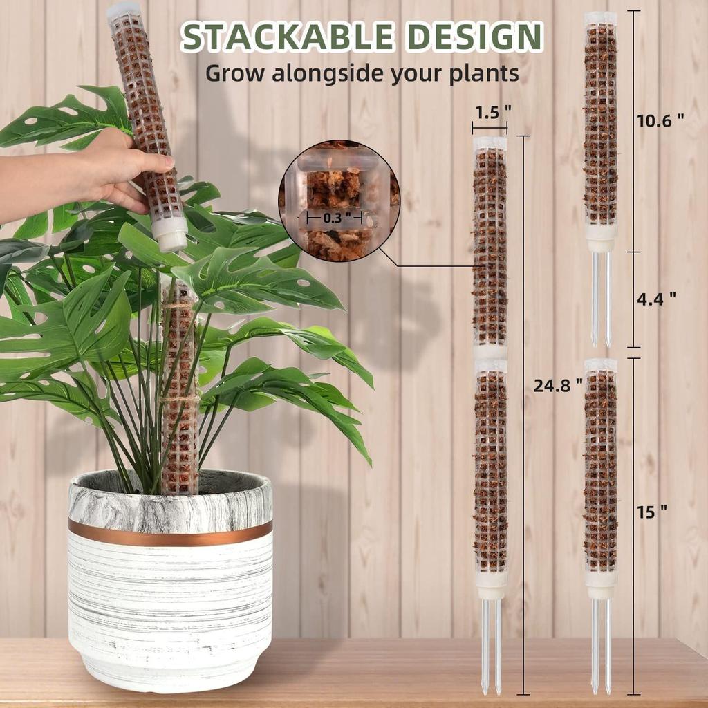 Coconut Fiber Moss Pole for Plant Support & Shaping