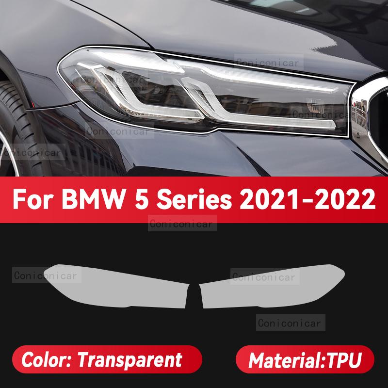 Do BMW serii 5 G30 G31 G60 G61 2017-2024 Samochodowa folia ochronna na reflektory przednie Przezroczysta folia TPU Anti-scratch na przednie światła