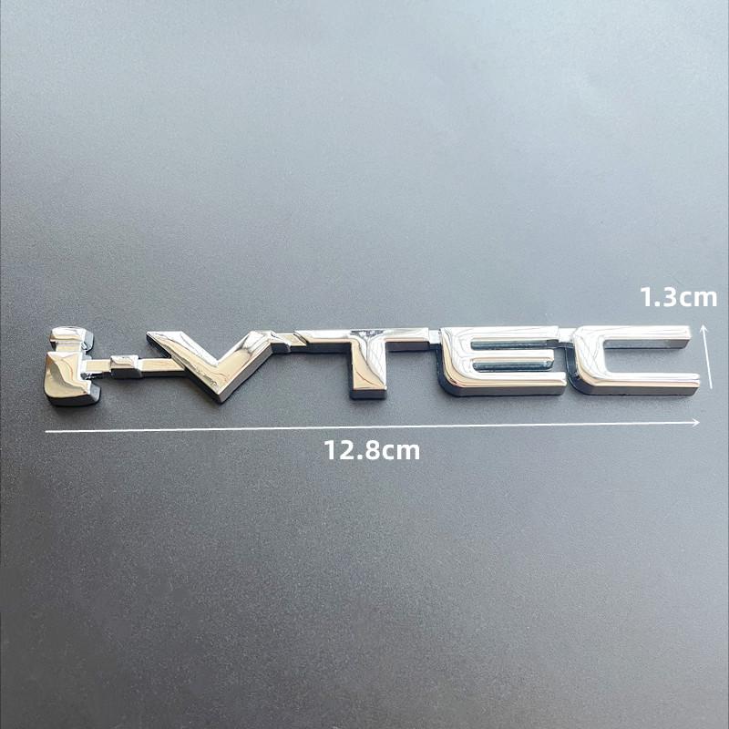 3D Chrome Metal Car Letters Rear Trunk Badge Emblem IVTEC Logo I VTEC Sticker For Honda City Civic Accord Jazz CRV  Accessories