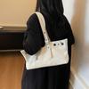 Hollow Rivet Belt Buckle Underarm Shoulder Bag Large Capacity Designer Women Tote Bag Trendy Commuter Top Handle Handbag
