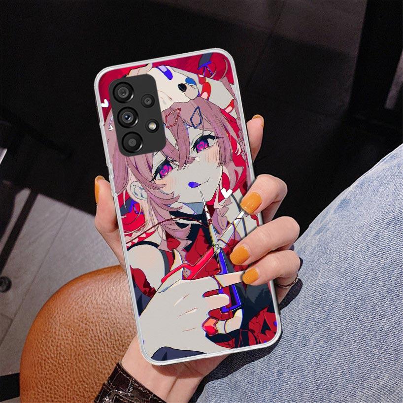 Süßes Anime-Mädchen INS Handyhülle Für Samsung Galaxy A17 A16 A15 A14 A13 A57 A56 A55 A54 A53 A37 A36 A35 A34 A33 A26 A25 A24 A23 Ga