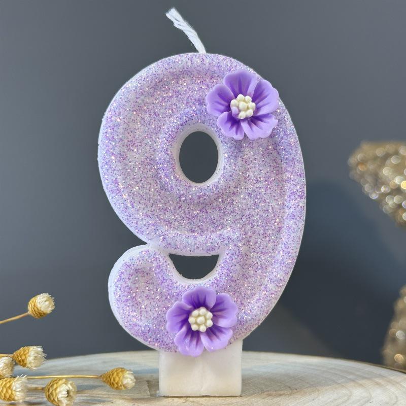 Handmade DIY Number Birthday Cake Candles - Creative Party Decoration