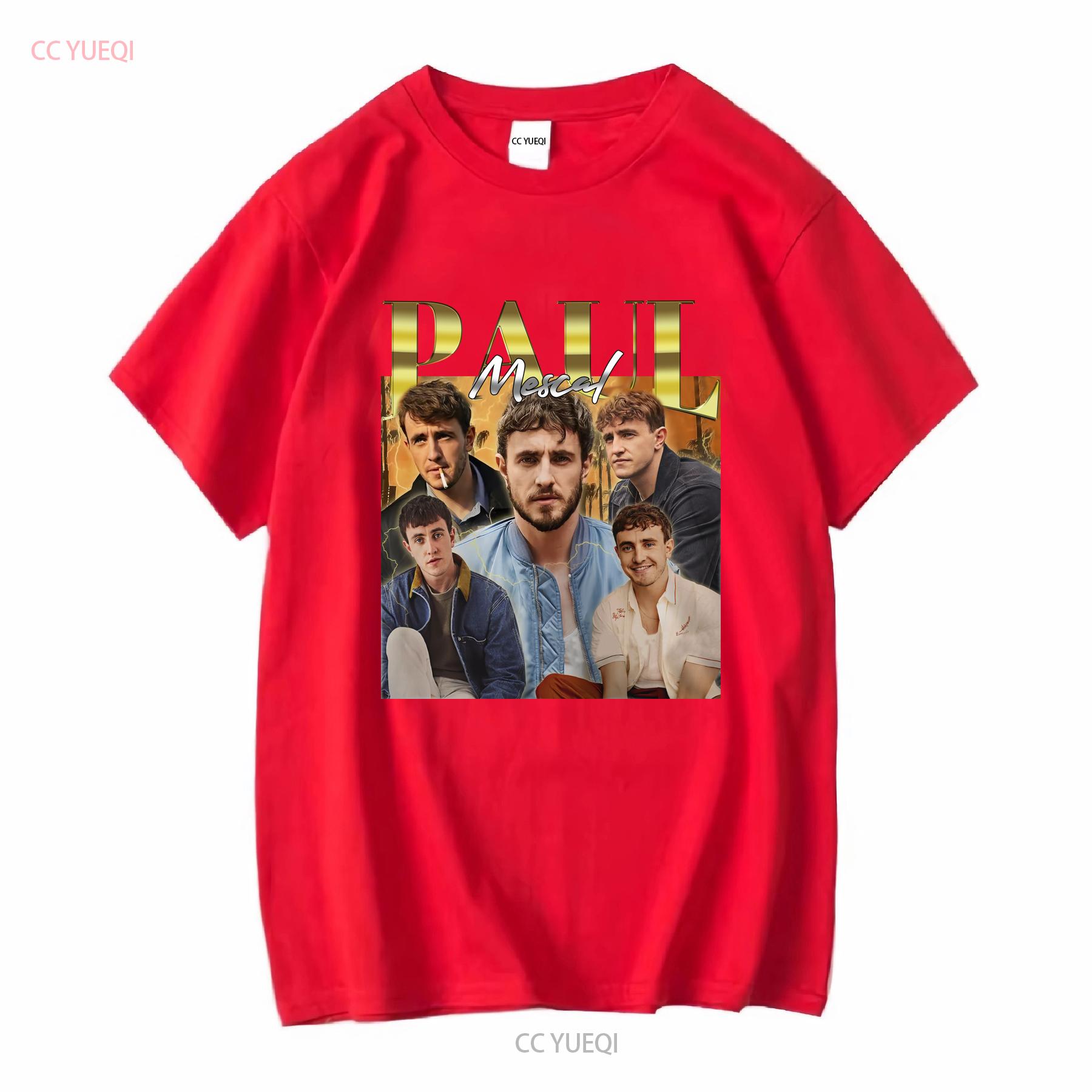 Retro Paul Mescal T Shirt Vintage long or short sleeves vintage Washed Comfortable Stretched Casual Stylish fashion streetwear S