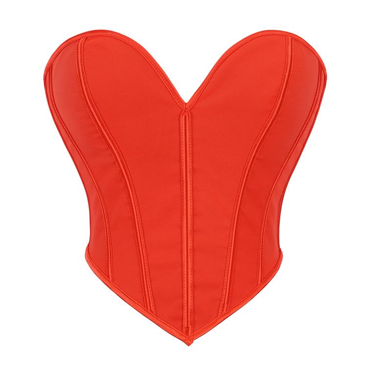 Schwarzes mattes trägerloses sexy Court-Top für Damen