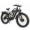 Electric Bicycle Philodo Jumbo 1500Wx2 Peak Motor 26" Fat Tire Full Suspension Electric  Bike For Adults 48V 46AH Dual Hydraulic Brake Max Load 150kg