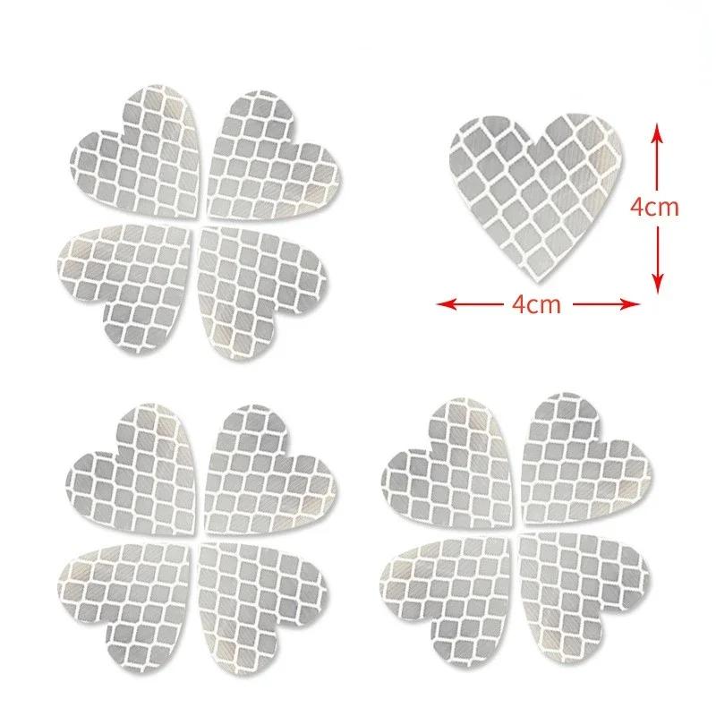 

12pieces/set Heart Shape Auto Exterior Universal Safety Warning Mark Reflective Tape Motorcycle Bike Reflective Car Stickers