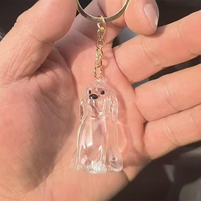 Průhledná kapsle na památku na štěněcí srst, nádoba na psí srst, DIY přívěsek, klíčenka, dekorace, dárky pro milovníky domácích mazlíčků, domácí displej