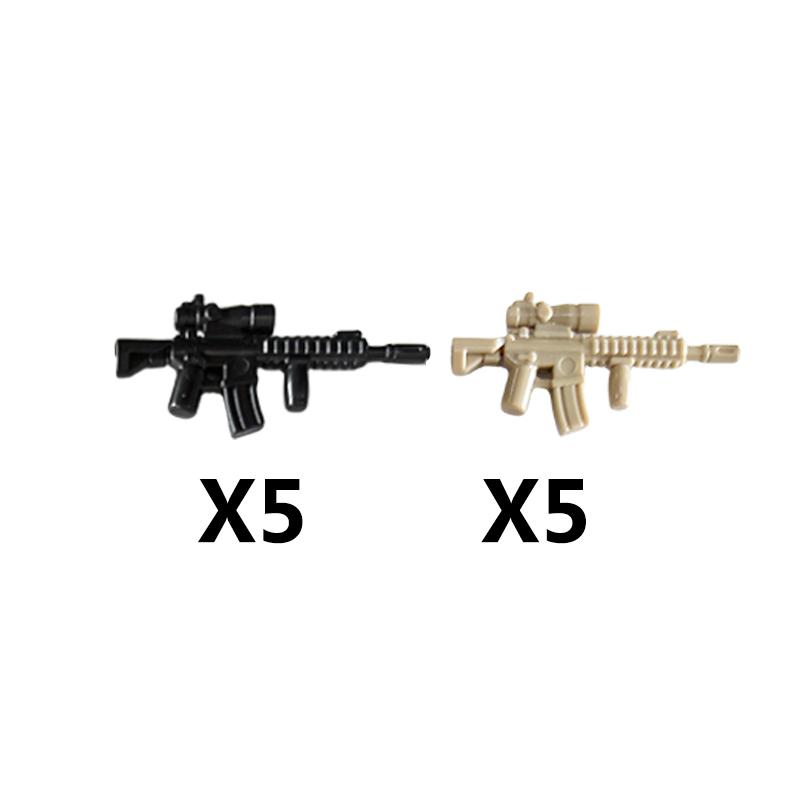 Vojáci Figurky Zbraně Stavebnice Pistole Poposha MP40 Puška AK74 Raketomet Kulka Plamenomet Hračky Dárek T051