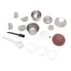 Stainless Steel Coffee Capsule Easy to Clean Silicone Lid Portable Multifunctional for Home Office