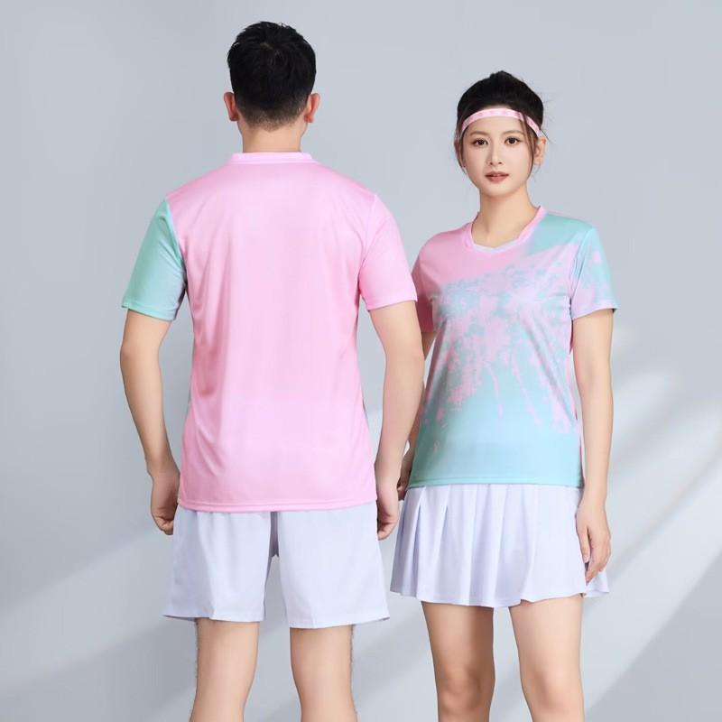 Badminton Shirts Shorts Set Quick Dry Breathable Kids Training Competition Table Tennis Sportswear Custom