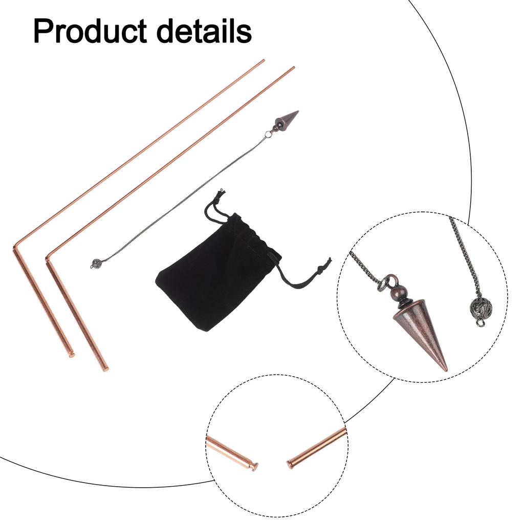 Energy Therapy Pendulum Kit Energy Work Exploration Outdoors Decision-Making Aid Water Finder Exploration Tool Mineral Locator