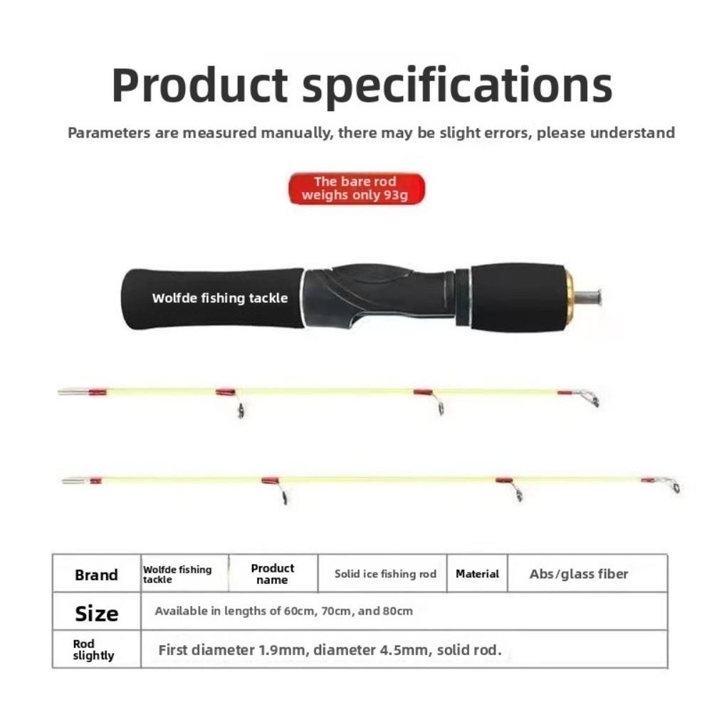 Carbon Material Ice Fishing Rods Ice Fishing Rod Set Retractable Ice Fishing Pen Pole Portable Design Ice Fishing Winter Season
