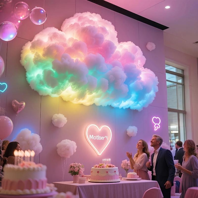 Cloud Lights USB Powered DIY Kit RGB Night Lights for Bedroom, Game Room, and Christmas Decorations