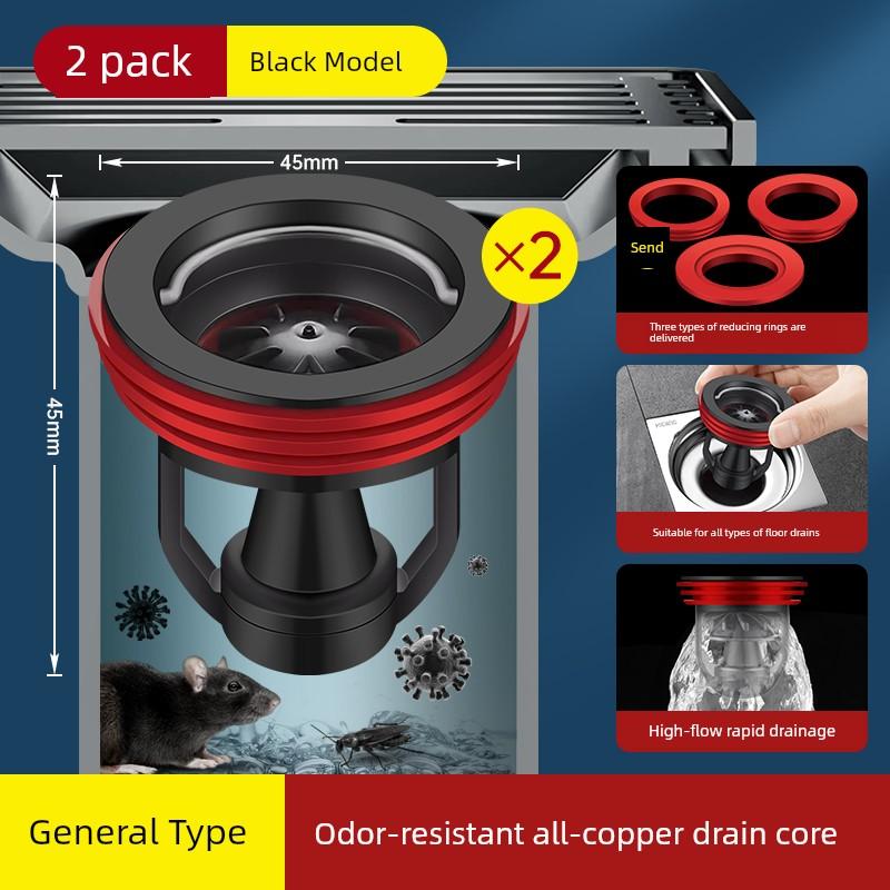 New Model Anti-Odor Drain Device for Bathroom, Universal Inner Core Anti-Backflow Valve, Anti-Odor Gadget for Drain Pipes, Sealing Cover